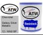 Preview: Chevrolet, Galaxy Silver Metallic, 12 / WA519F: 1L Lackdose, von ATW Autoteile West.